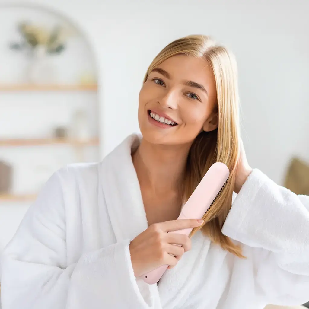 PORODO LIFESTYLE PORTABLE HAIR STRAIGHTENER PINK PDBL118PK thumbnail 2