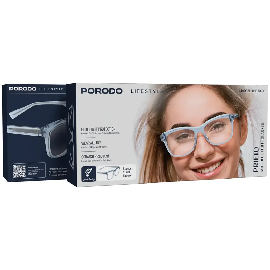 PORODO LIFESTYLE PRIETO ANTI-BLUE LIGHT GLASSES BLUE PDLFSTLS018BU thumbnail 4