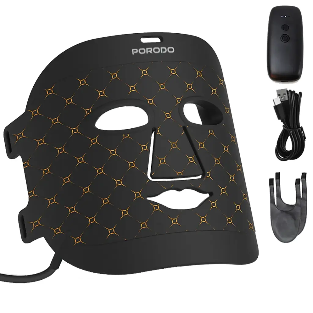 PORODO LIFESTYLE RED LIGHT THERAPY FACE MASK BLACK PD-LFST099-BK thumbnail 3