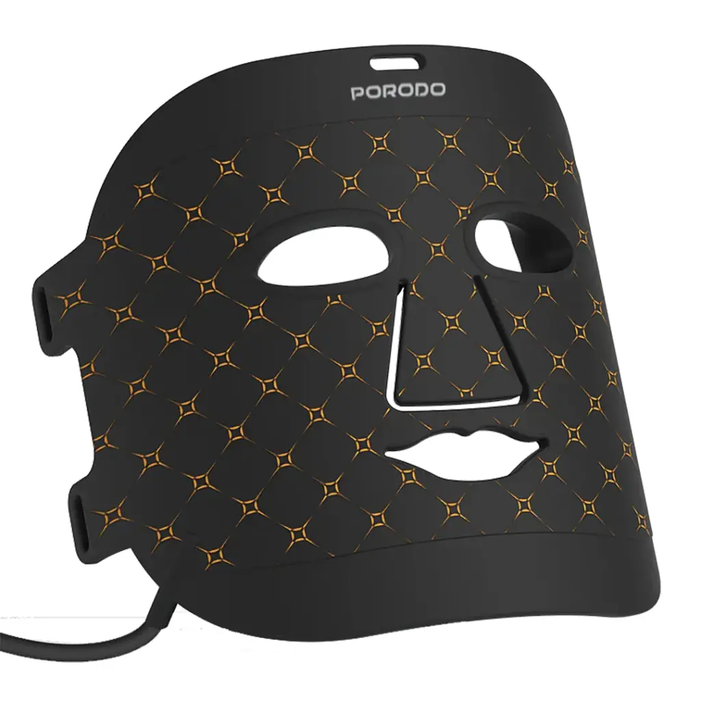 PORODO LIFESTYLE RED LIGHT THERAPY FACE MASK BLACK PD-LFST099-BK