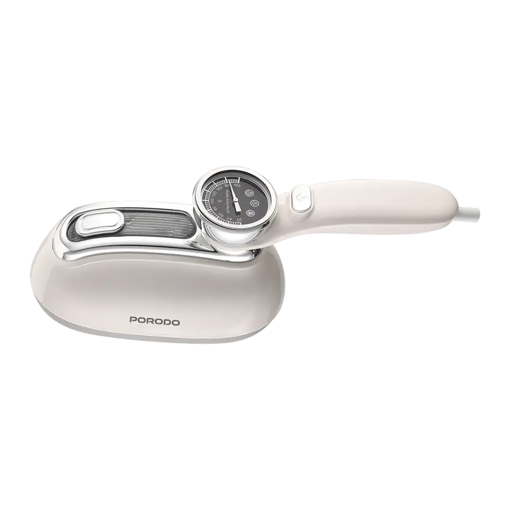 PORODO 1200W STEAM IRON WITH TRANSPARENT 160ML WATER TANK WHITE PDLFST116WH thumbnail 2