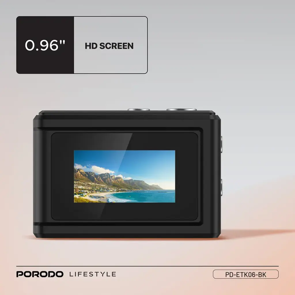 PORODO LIFESTYLE SNAP AND GO MINI DIGITAL CAMERA BLACK PD-ETK06-BK thumbnail 6