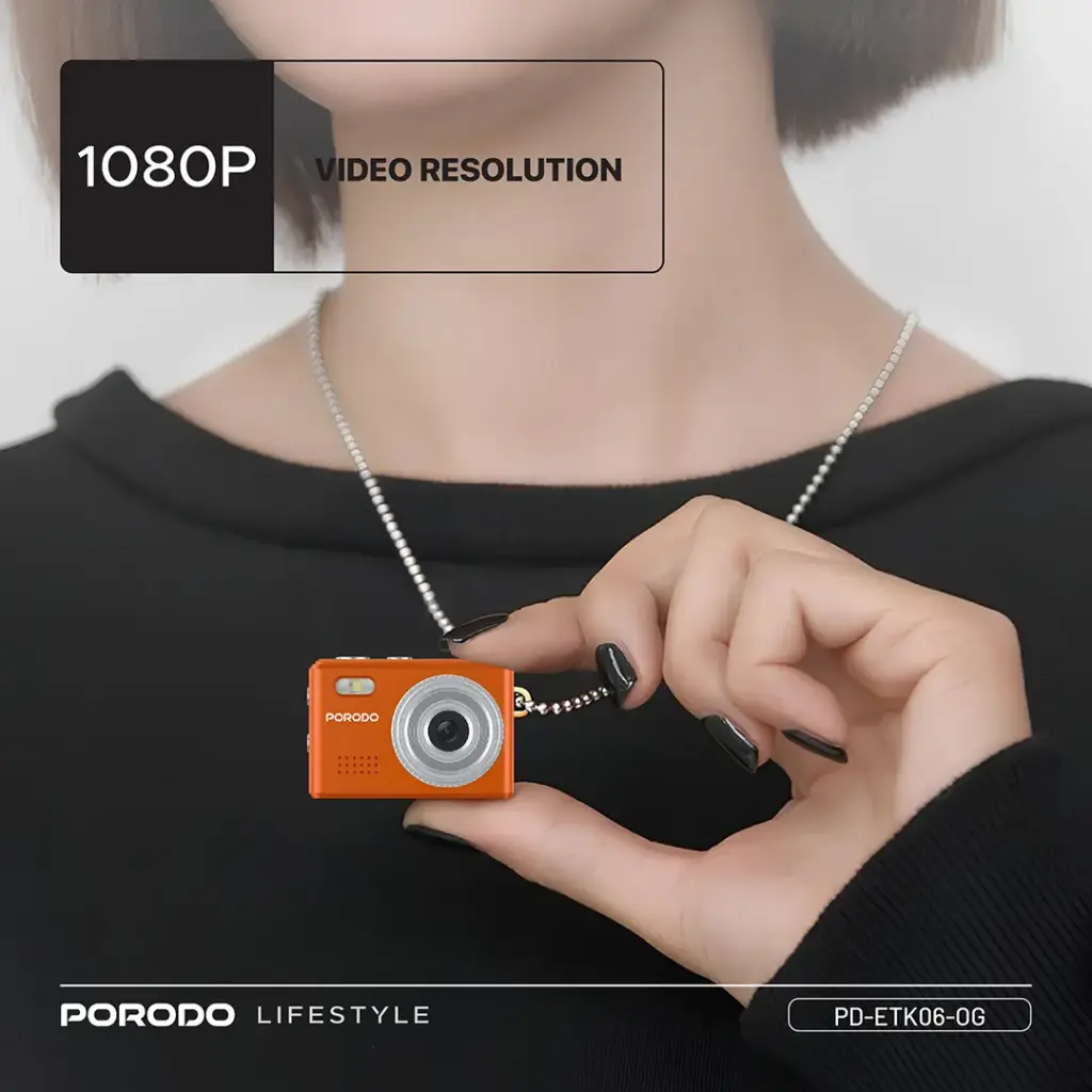 PORODO LIFESTYLE SNAP AND GO MINI DIGITAL CAMERA ORANGE PD-ETK06-OG thumbnail 6