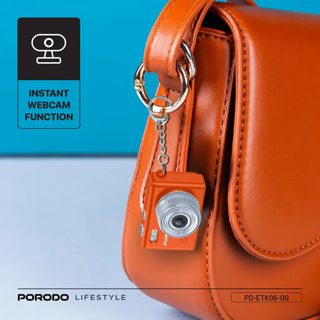 PORODO LIFESTYLE SNAP AND GO MINI DIGITAL CAMERA ORANGE PD-ETK06-OG thumbnail 4