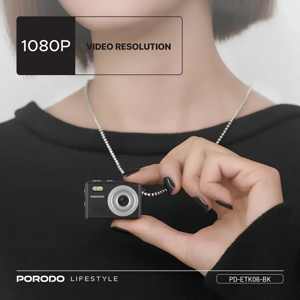 PORODO LIFESTYLE SNAP AND GO MINI DIGITAL CAMERA BLACK PD-ETK06-BK thumbnail 3