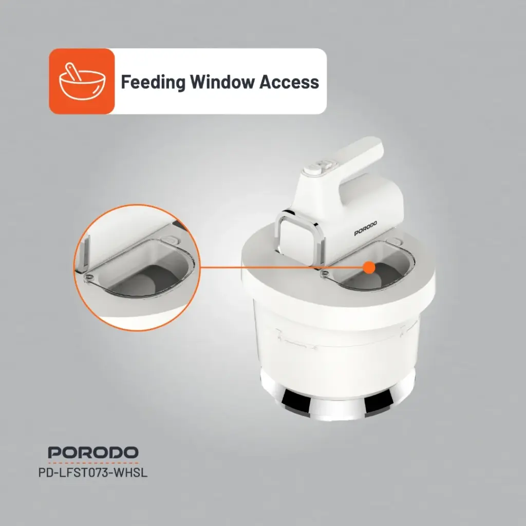 PORODO LIFESTYLE SPILL PROOF DUAL MODE MIXER WHITE SILVER PD-LFST073-WHSL thumbnail 10