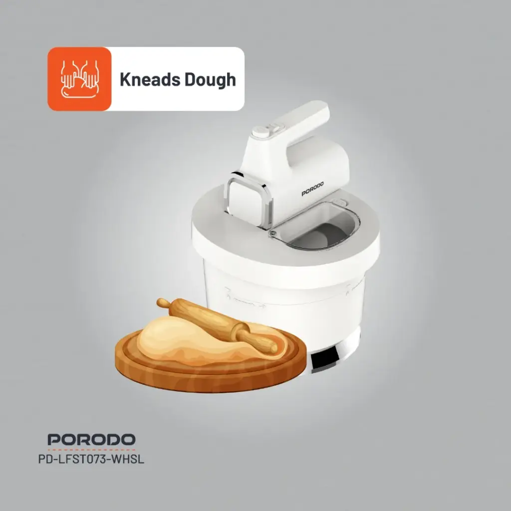 PORODO LIFESTYLE SPILL PROOF DUAL MODE MIXER WHITE SILVER PD-LFST073-WHSL thumbnail 9