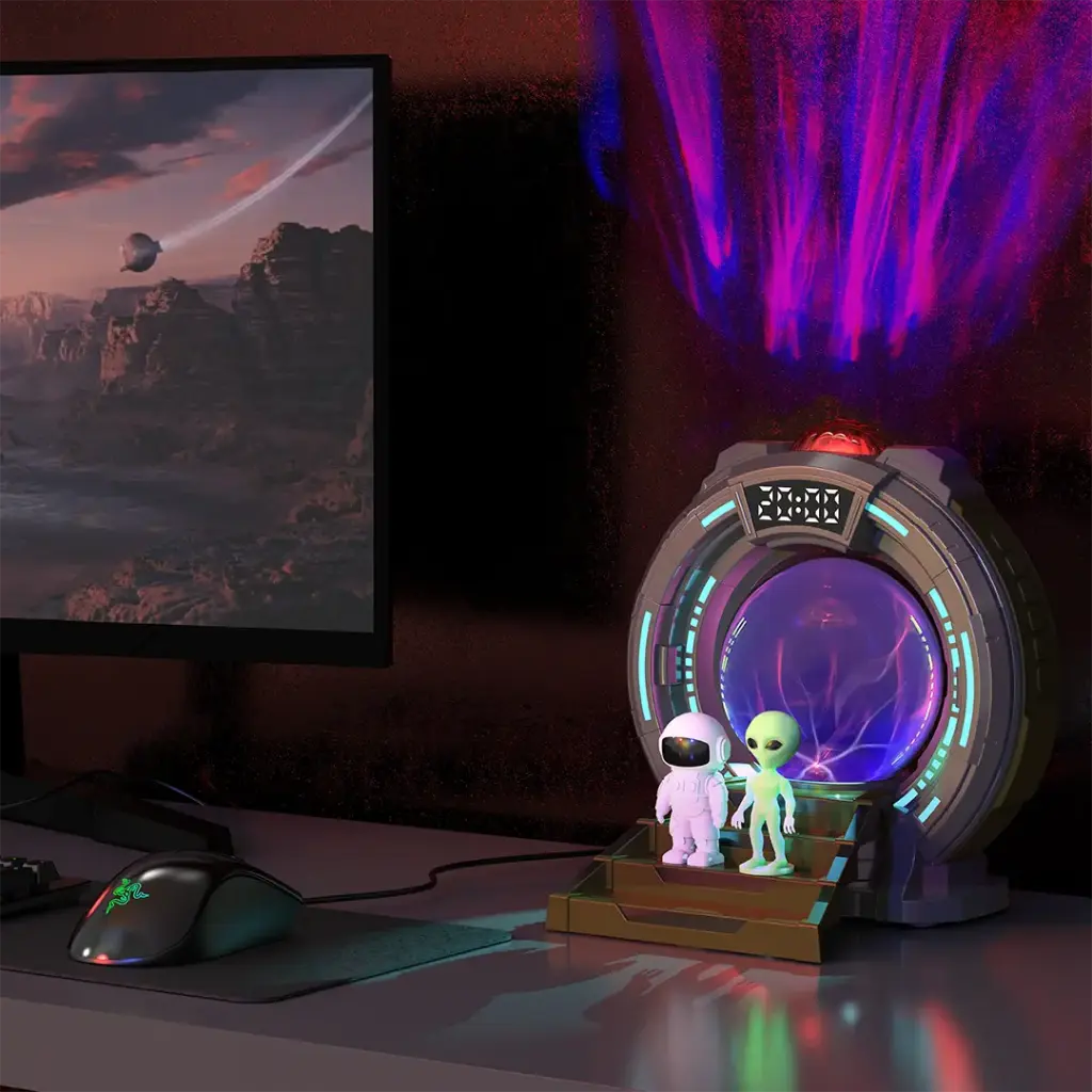 PORODO LIFESTYLE STARGATE LAMP ALIEN PROJECTION LIGHT DARK GREY PDSGPTR3WS thumbnail 3