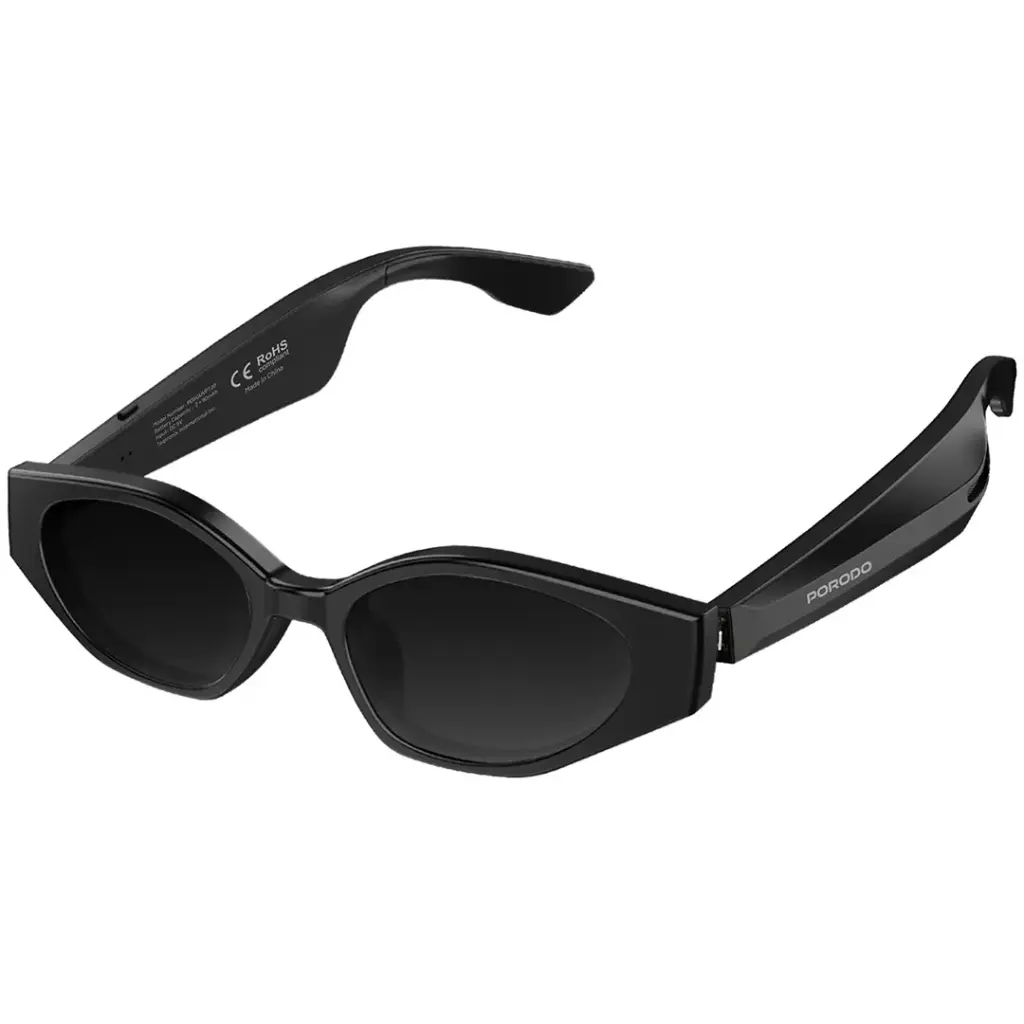 PORODO LIFESTYLE TIVORA AUDIO SMART SUNGLASSES BLACK PDSGUVP120BK thumbnail 2