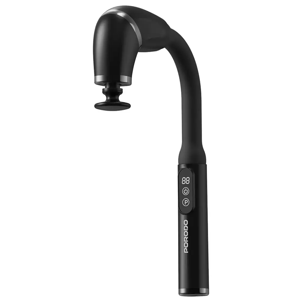 PORODO LIFESTYLE U SHAPED HANDLE 4 HEAD DEEP MASAAGER BLACK PDLFSTH021BK thumbnail 4