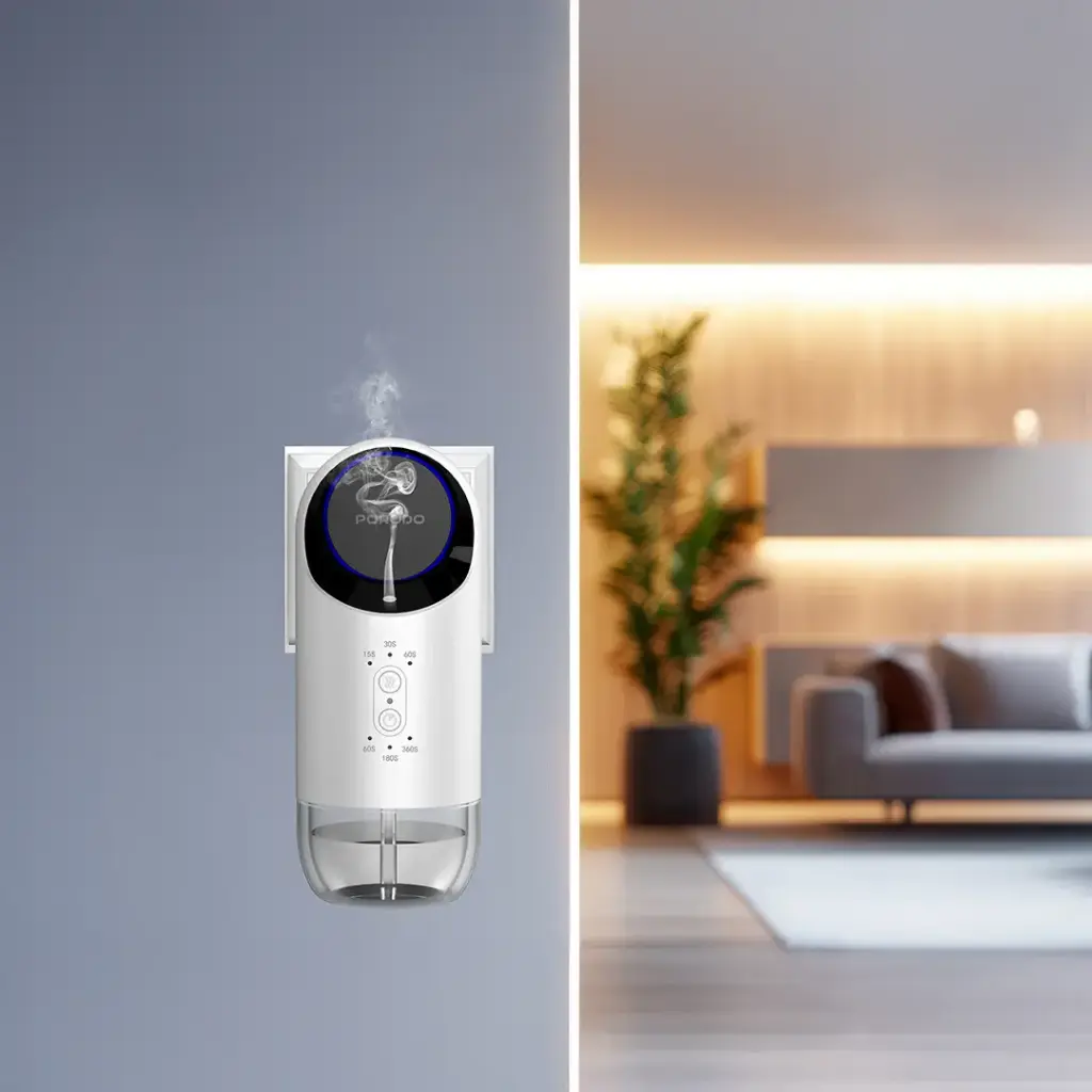 PORODO LIFESTYLE WALL PLUG IN ESSENTIAL OIL DIFFUSER WHITE PDLFST197WH thumbnail 2