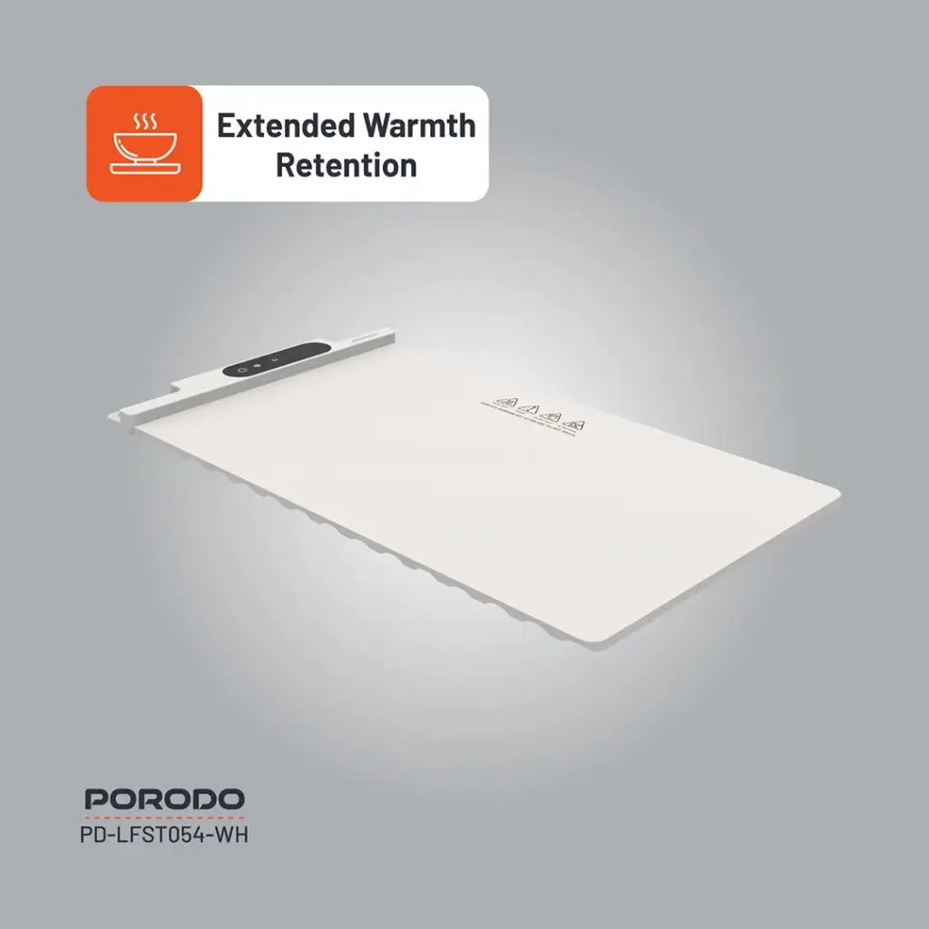 PORODO LIFESTYLE WARMING FOOD MAT QUICK ROLL SILICONE WHITE PD-LFST054WH thumbnail 5