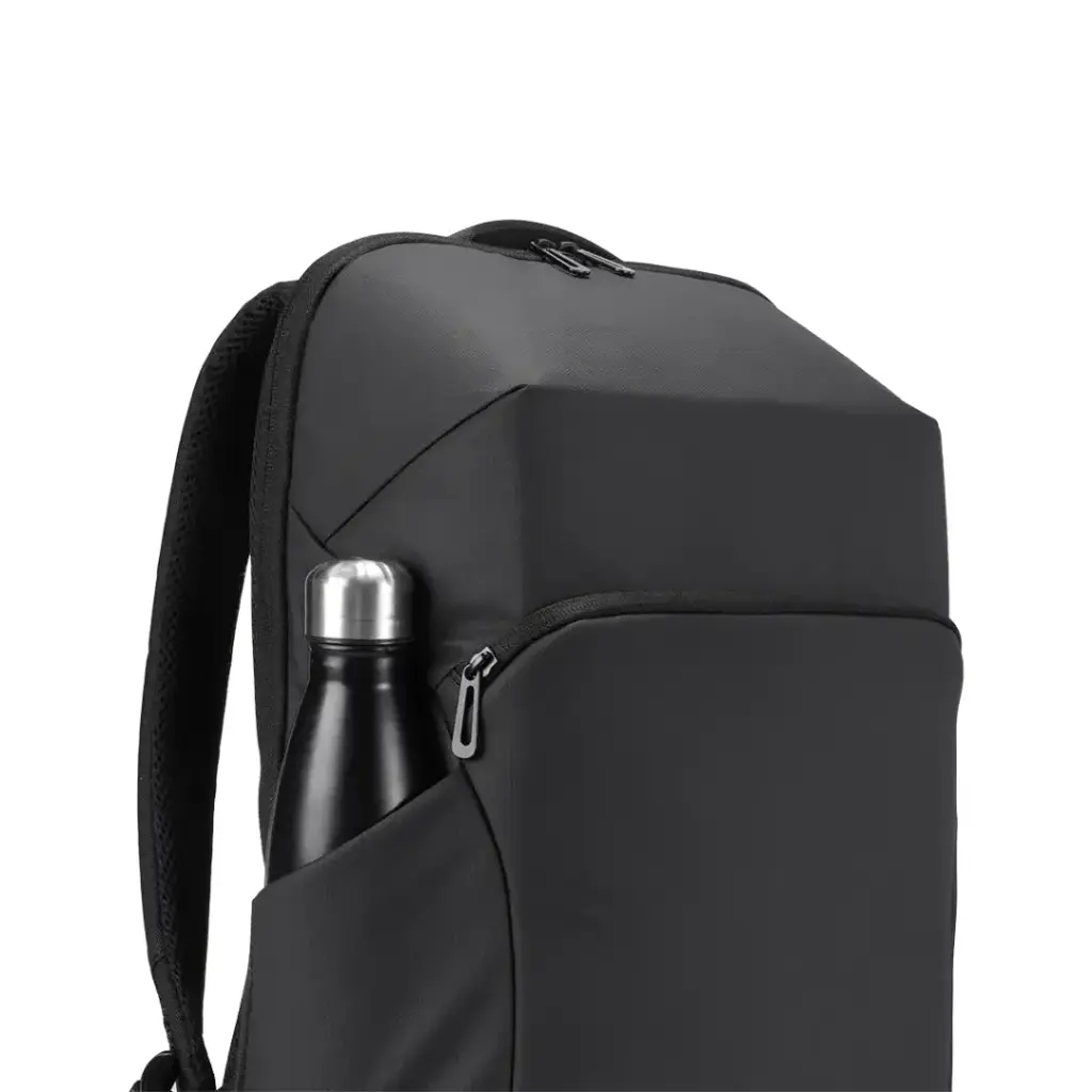 PORODO LIFESTYLE WATER RESISTANT PU BACK PACK WITH TYPE-C CHARGING PORT BLACK PD-LFST122-BK thumbnail 4