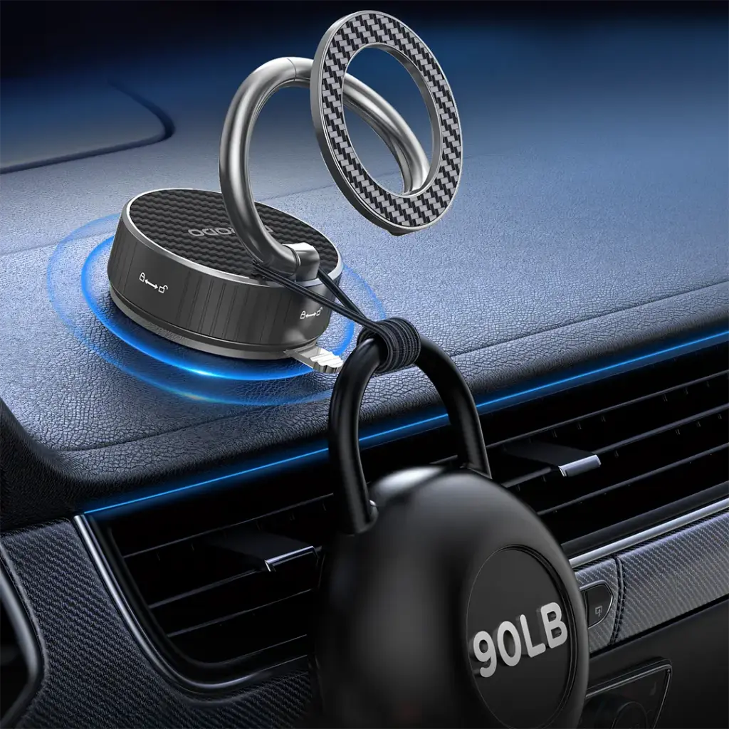 PORODO MAGCURVE SUCTION PHONE MOUNT BLACK PDPH0H3BK thumbnail 4