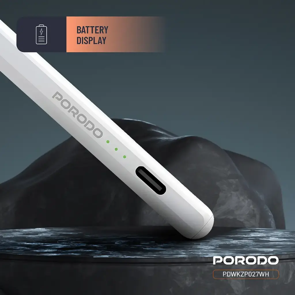PORODO MAGNETIC PEN FOR IPAD COMPATIBLE WITH 2018 TO 2024 MODELS WHITE PDWKZP027WH thumbnail 5