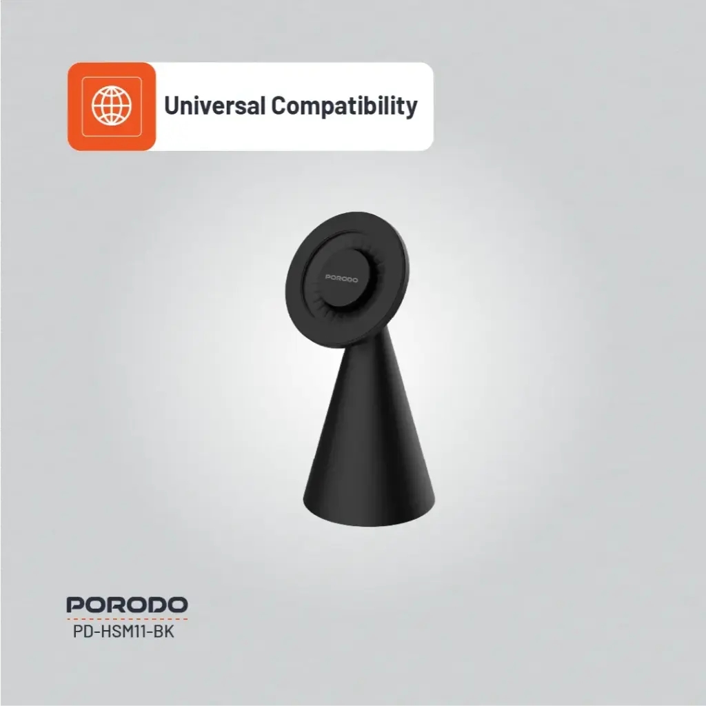 PORODO MAGSAFE MAGNETIC DESK MOUNT BLACK PD-HSM11-BK thumbnail 6