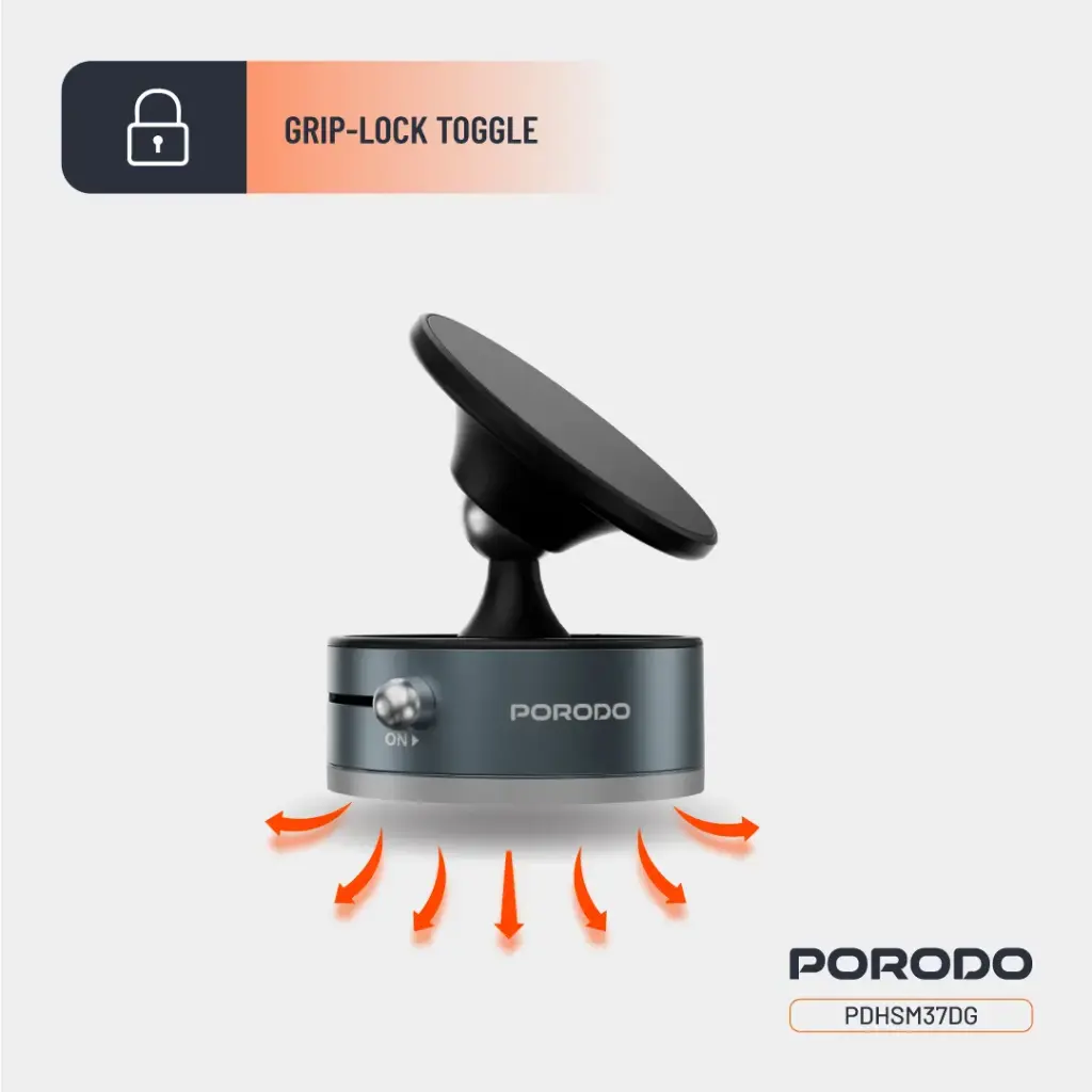 PORODO MULTI SURFACE MAGSAFE PHONE MOUNT DARK GREY PDHSM37DG thumbnail 4