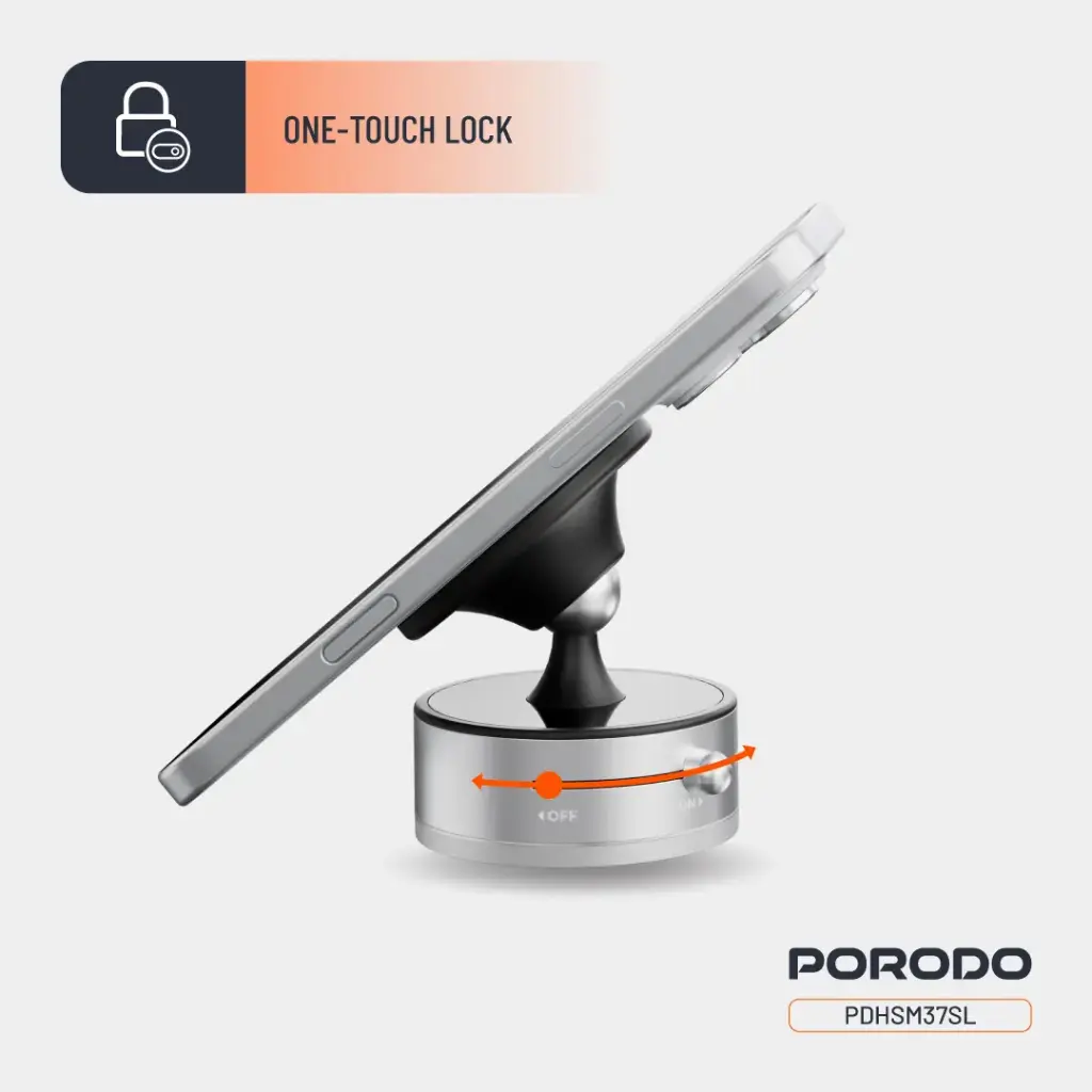 PORODO MULTI SURFACE MAGSAFE PHONE MOUNT SILVER PDHSM37SL thumbnail 7