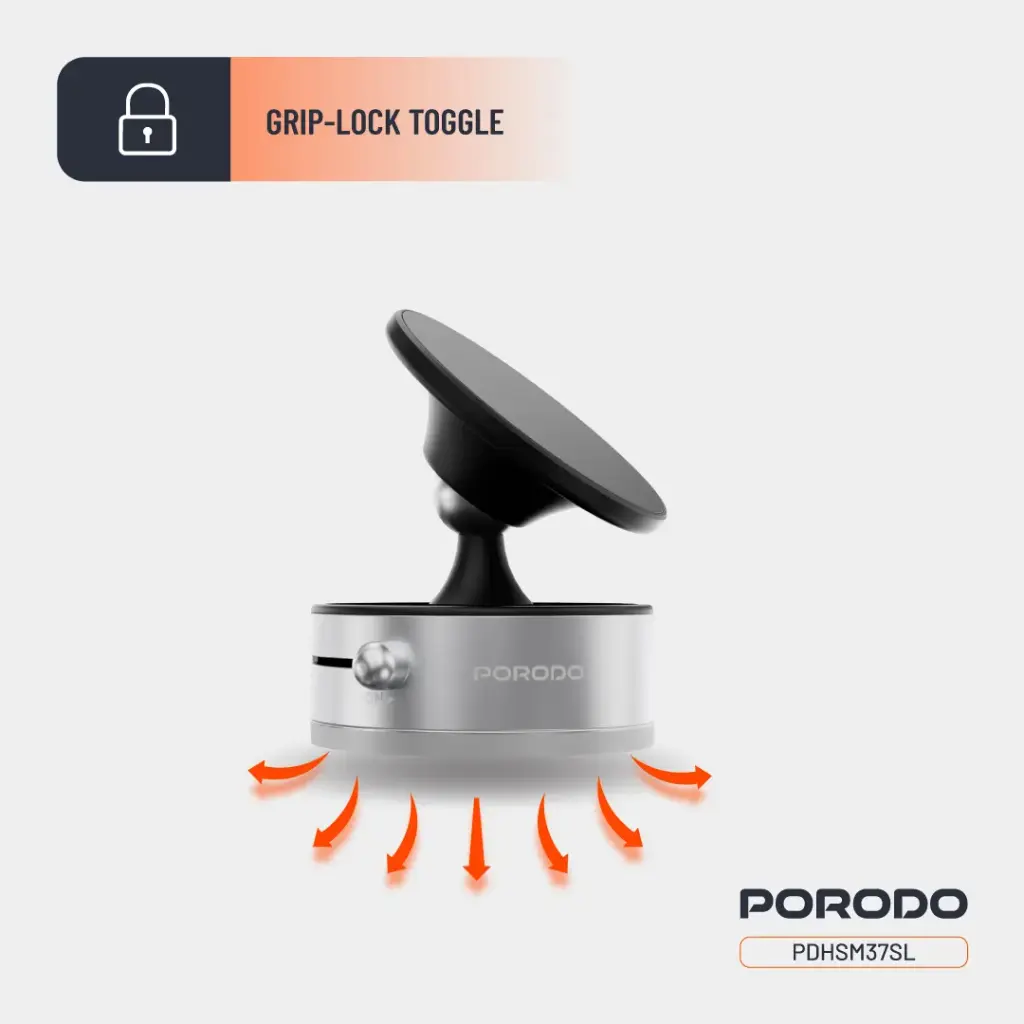 PORODO MULTI SURFACE MAGSAFE PHONE MOUNT SILVER PDHSM37SL thumbnail 4