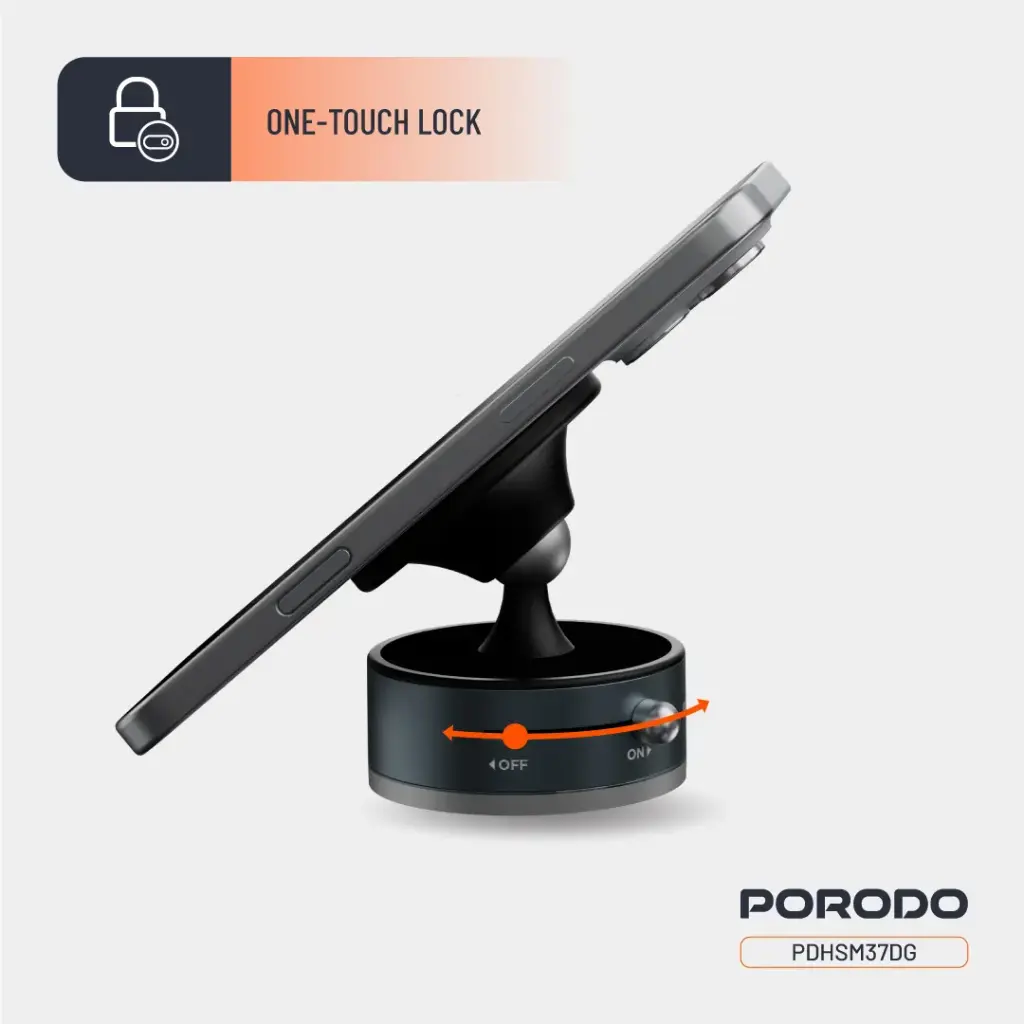 PORODO MULTI SURFACE MAGSAFE PHONE MOUNT DARK GREY PDHSM37DG thumbnail 7