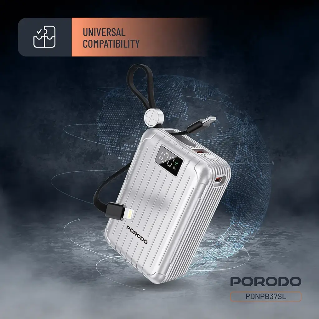 PORODO PETITE 20000MAH POWER BANK PD20W SILVER PDNPB37SL thumbnail 4