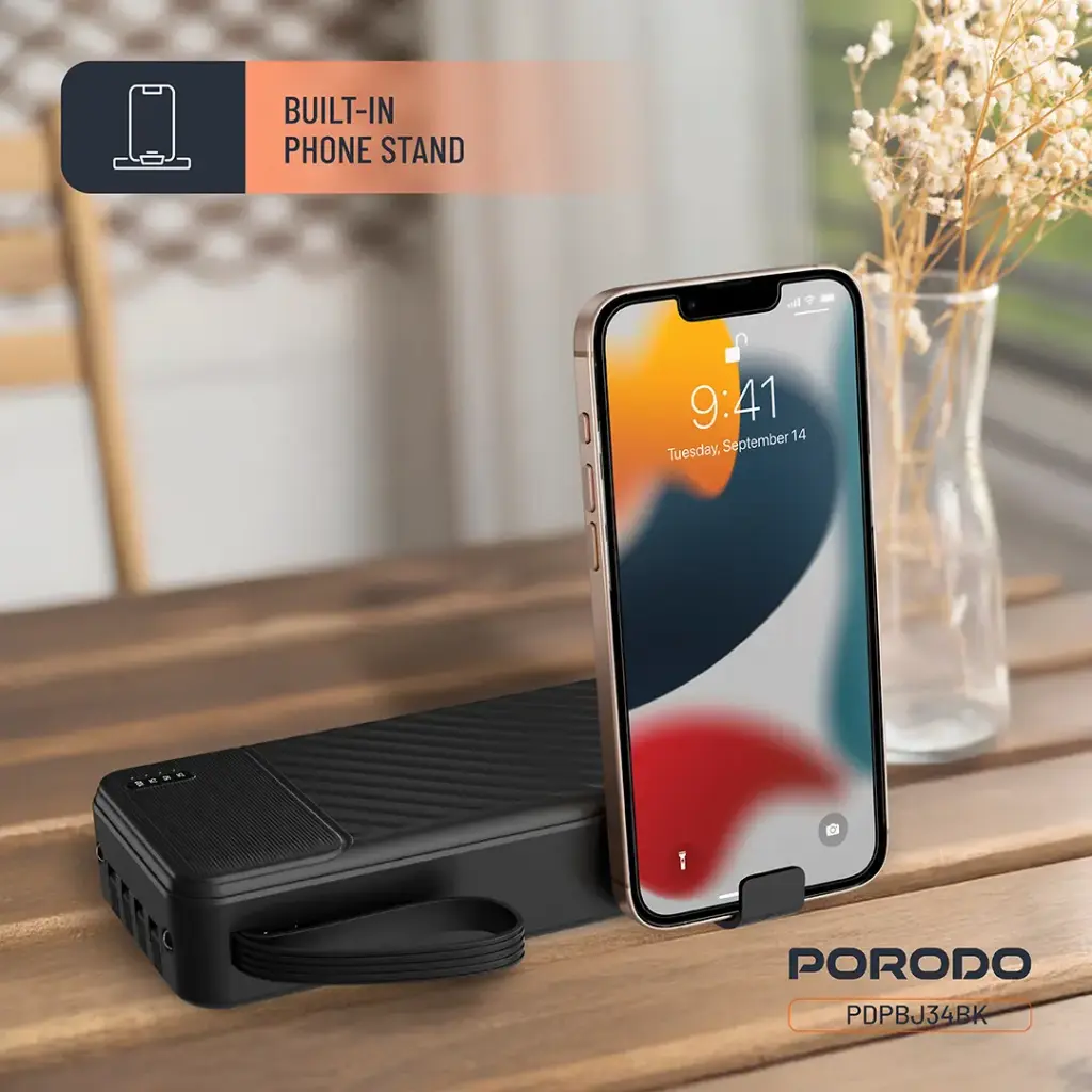 PORODO PIANO 20000MAH POWER BANK BLACK PDPBJ34BK thumbnail 6