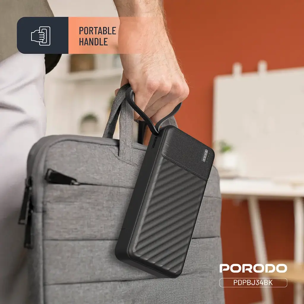 PORODO PIANO 20000MAH POWER BANK BLACK PDPBJ34BK thumbnail 4