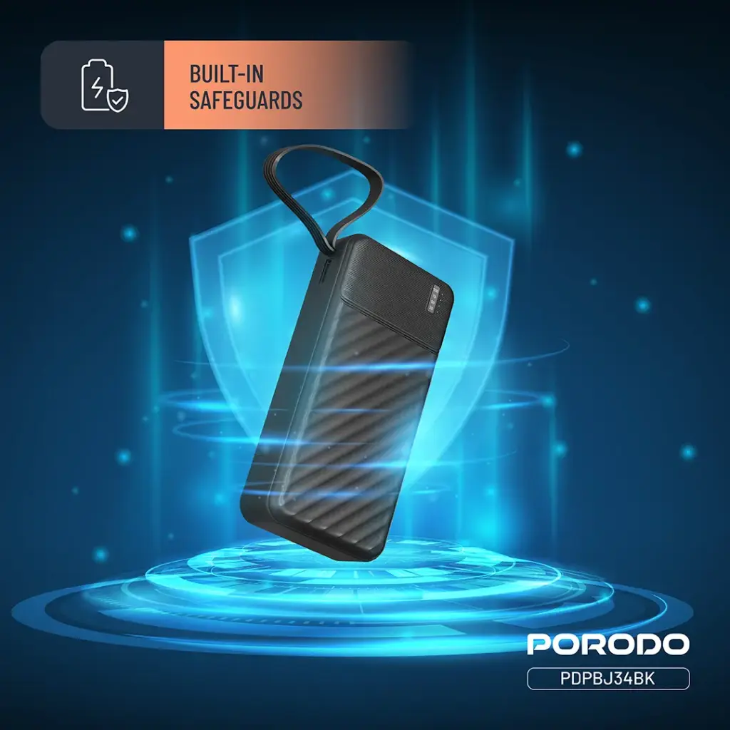 PORODO PIANO 20000MAH POWER BANK BLACK PDPBJ34BK thumbnail 7