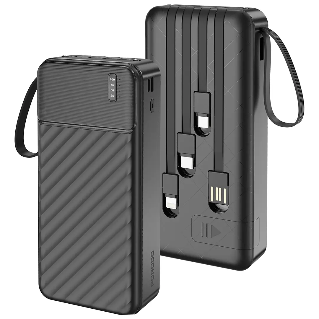 PORODO PIANO 20000MAH POWER BANK BLACK PDPBJ34BK