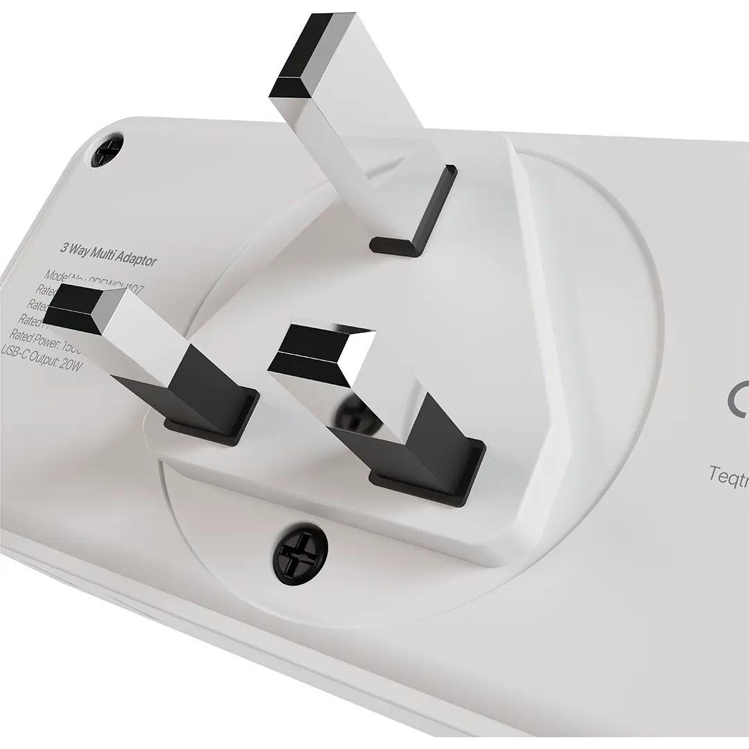 PORODO PLEX 1500W UNIVERSAL ADAPTER WHITE PDFWCH107WH thumbnail 3
