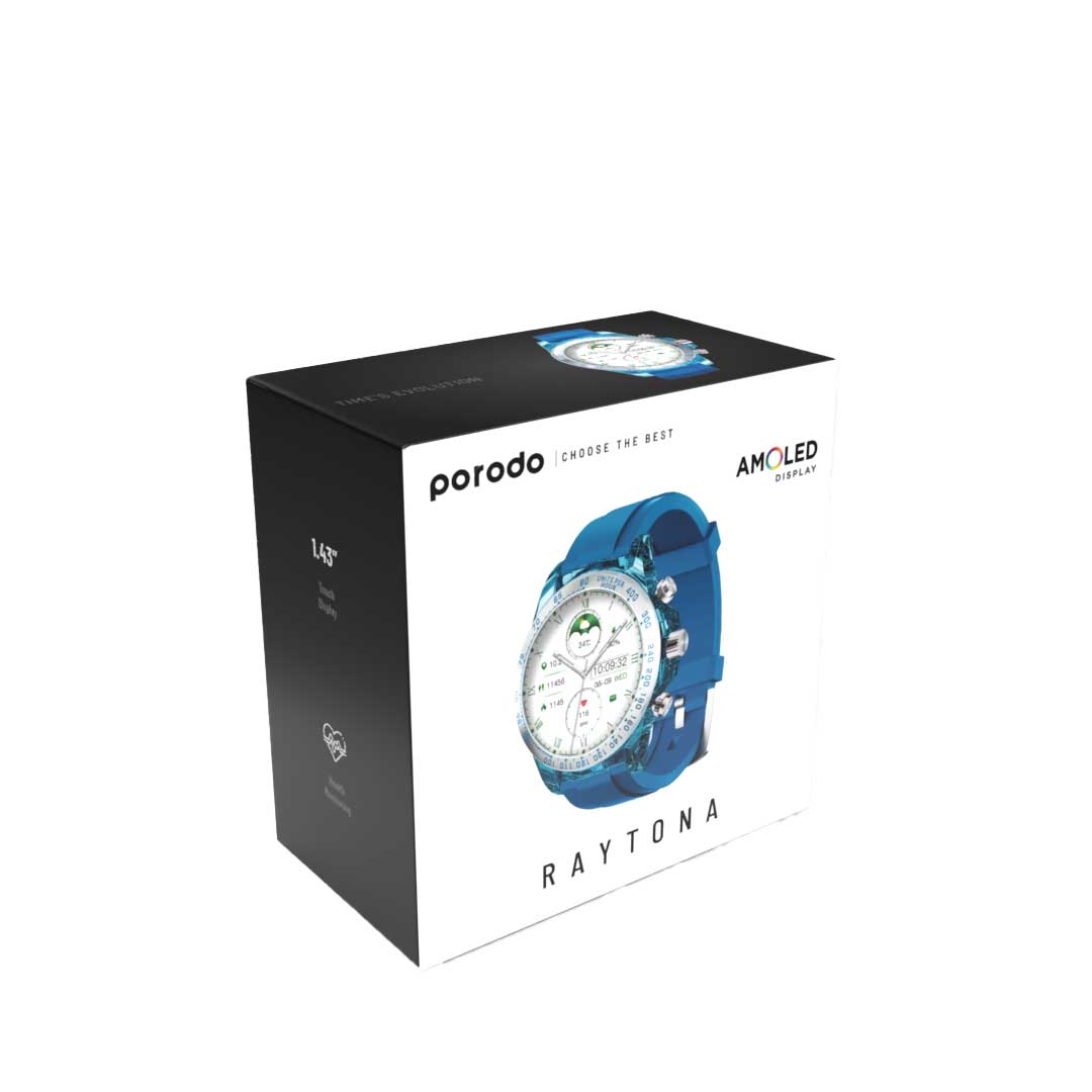 PORODO RAYTONA SMART WATCH BLUE PD-RAYTONA-BU thumbnail 3