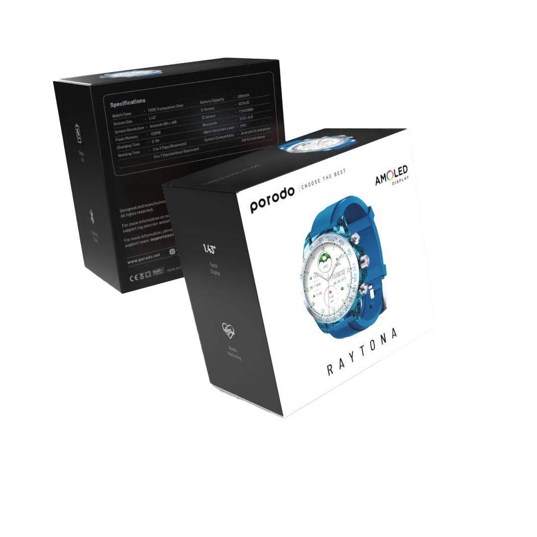 PORODO RAYTONA SMART WATCH BLUE PD-RAYTONA-BU thumbnail 2