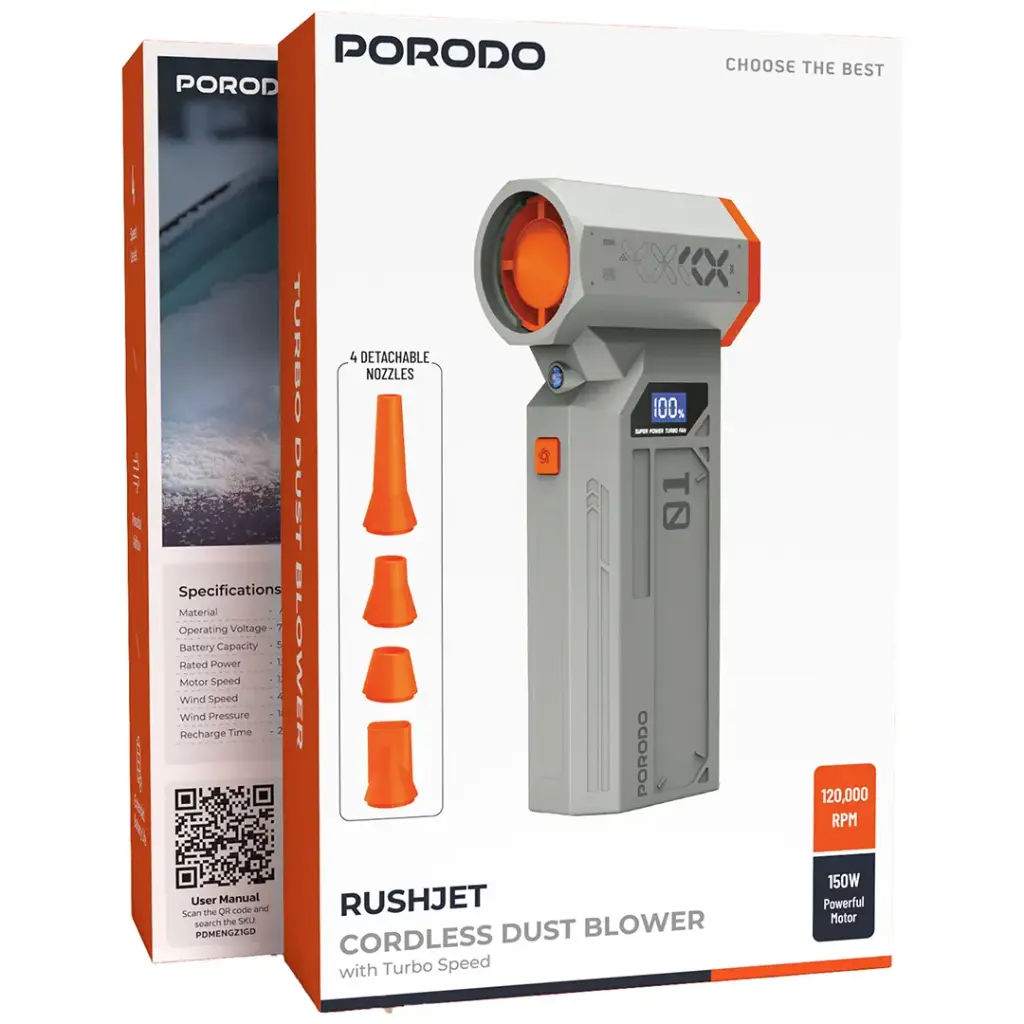 PORODO RUSHJET CORDLESS DUST BLOWER PDMENGZ1GD thumbnail 4