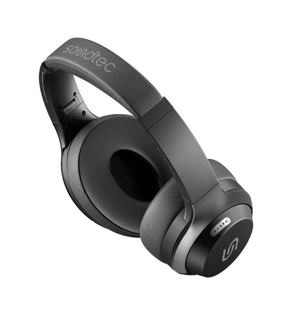 PORODO SOUNDTEC HUSH WIRELESS HEADPHONE BLACK PD-STWLEP012-BK thumbnail 2