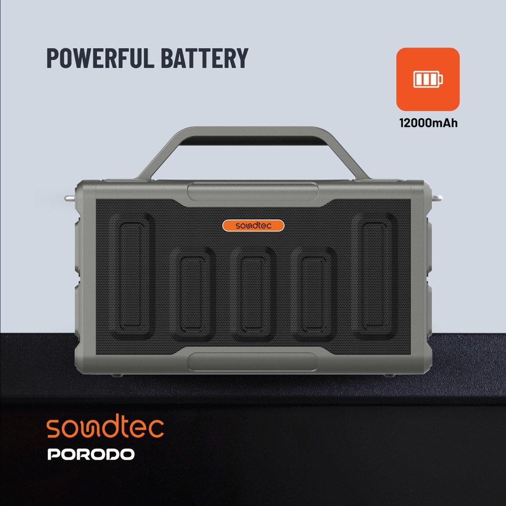 PORODO SOUNDTEC SURGE 2.2 CHANNEL PARTY BLACK SPEAKER PD-STPS100-BK thumbnail 7