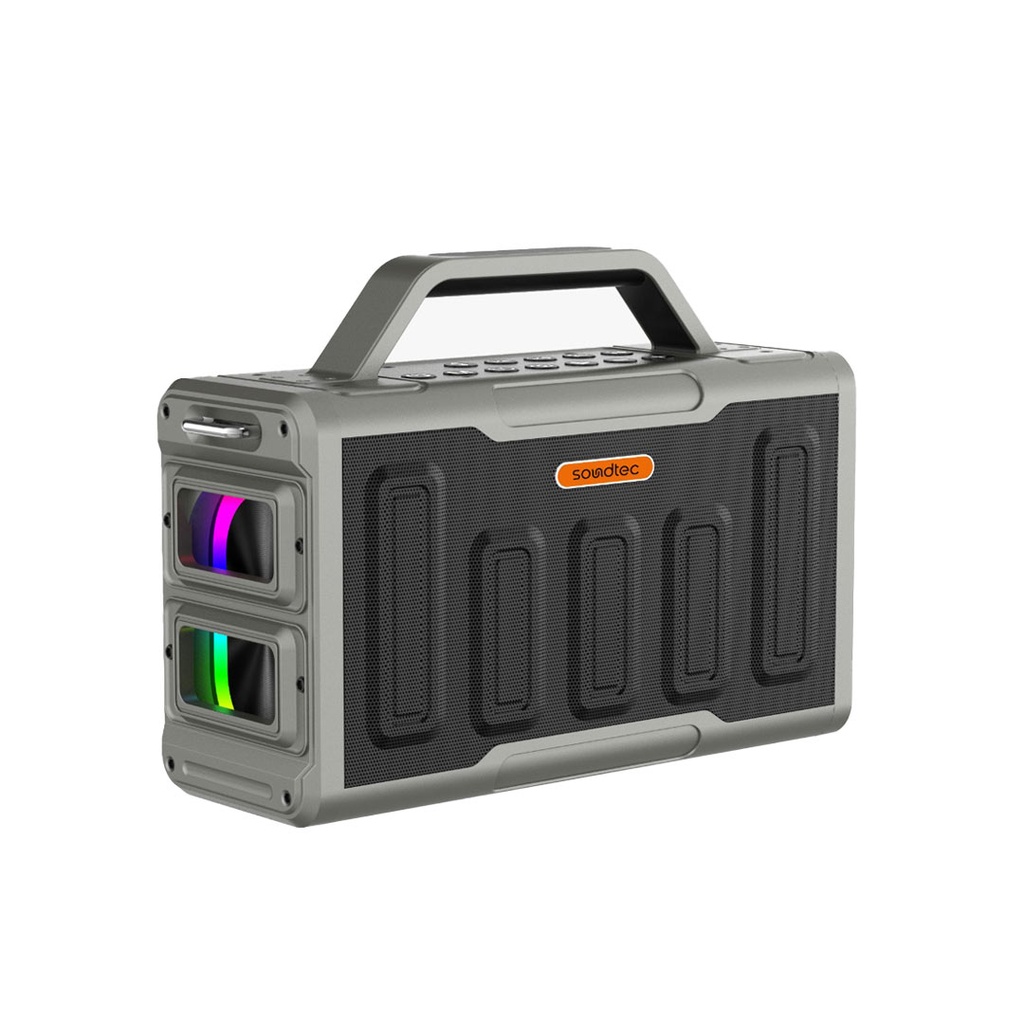 PORODO SOUNDTEC SURGE 2.2 CHANNEL PARTY BLACK SPEAKER PD-STPS100-BK thumbnail 2