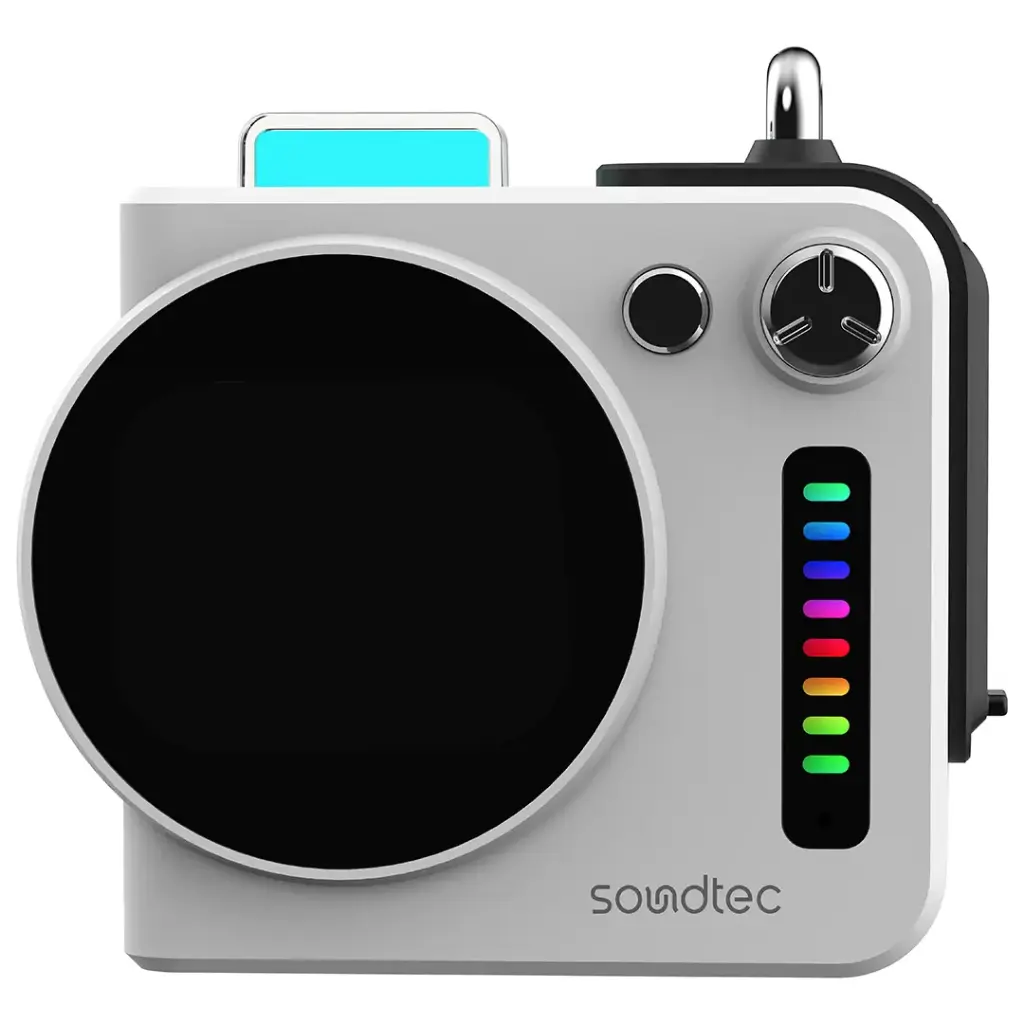 PORODO SOUNDTECH VIBEGO MINI RGB SPEAKER WHITE PDSTQS001WH thumbnail 2