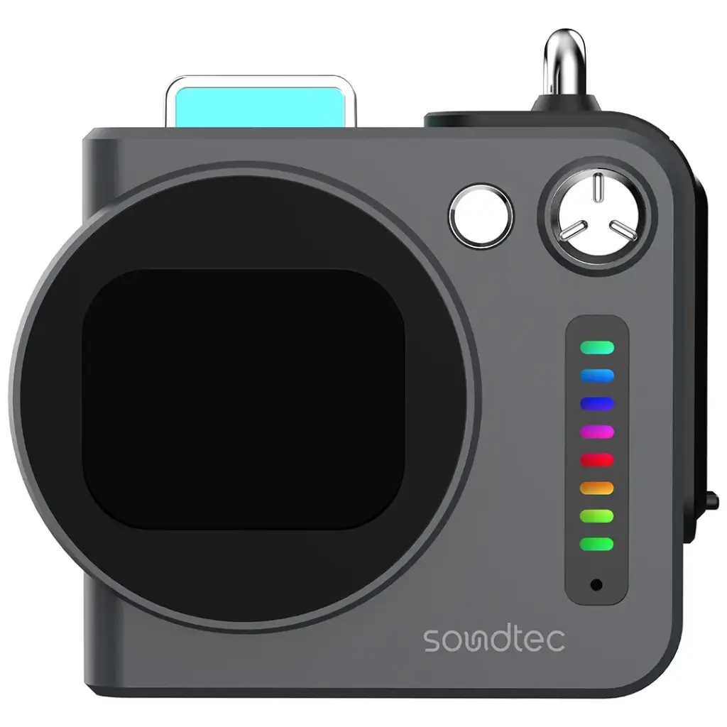 PORODO SOUNDTECH VIBEGO MINI RGB SPEAKER BLACK PDSTQS001GY thumbnail 2