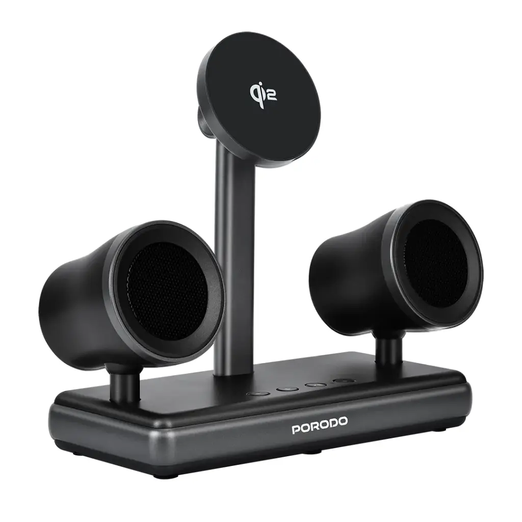 PORODO SPEAKER CHARGING DOCK BLACK PD-FWCH050-BK thumbnail 2