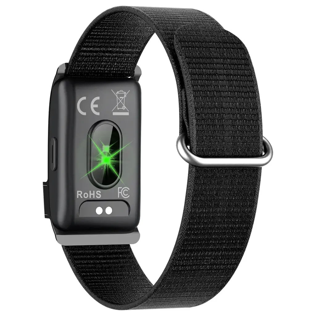 PORODO TRACKFIT PRO SMART BRACELET FITNESS TRACKER WITH DISPLAY APP BLACK PDS18BK thumbnail 3