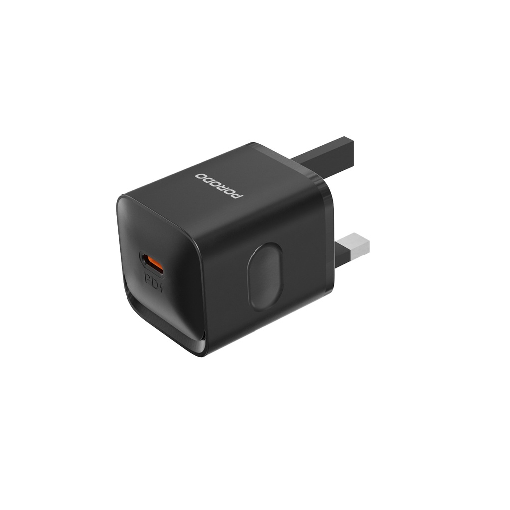 PORODO USB C POWER DELIVERY WALL CHARGER BLACK PD-FWC027-BK thumbnail 10