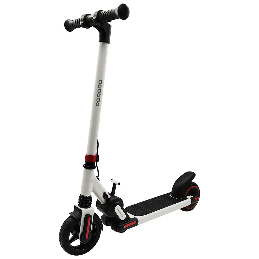 PORODO VIM KIDS ELECTRIC SCOOTER 150W 5-8KM WHITE PDLFSTJL019WH thumbnail 2