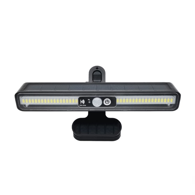 PORODO LIFESTYLE MARS OUTDOOR SOLAR SENSOR LIGHT BUILT IN MOTION SENSOR BLACK PDMWD0710BK