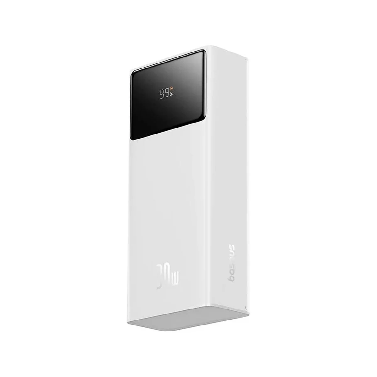 BASEUS DIGITAL DISPLAY FAST CHARGING 30000MAH 30W PD POWER BANK WHITE