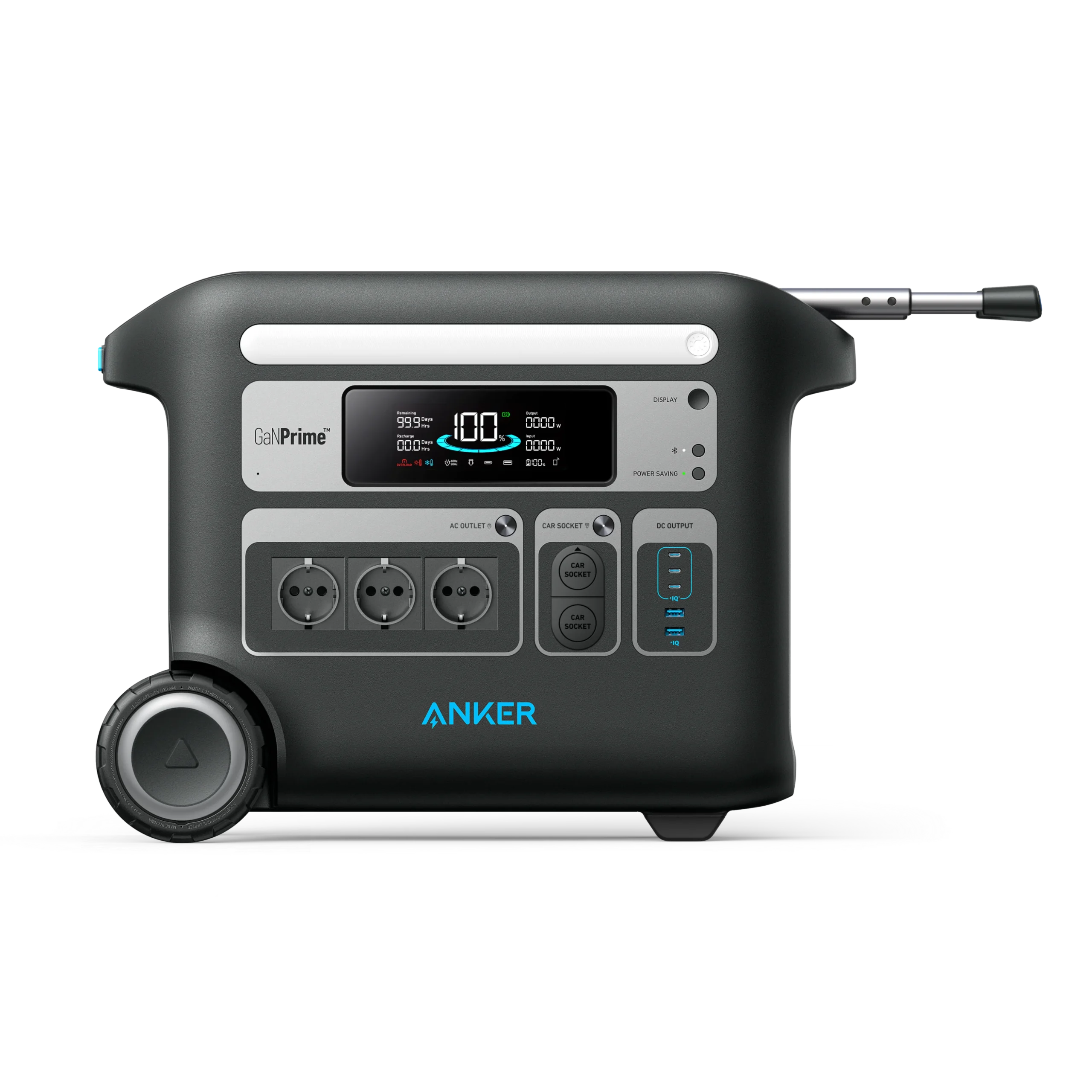 ANKER 767 PORTABLE POWER STATION GANPRIME 2560WH 2300W BLACK A1781211