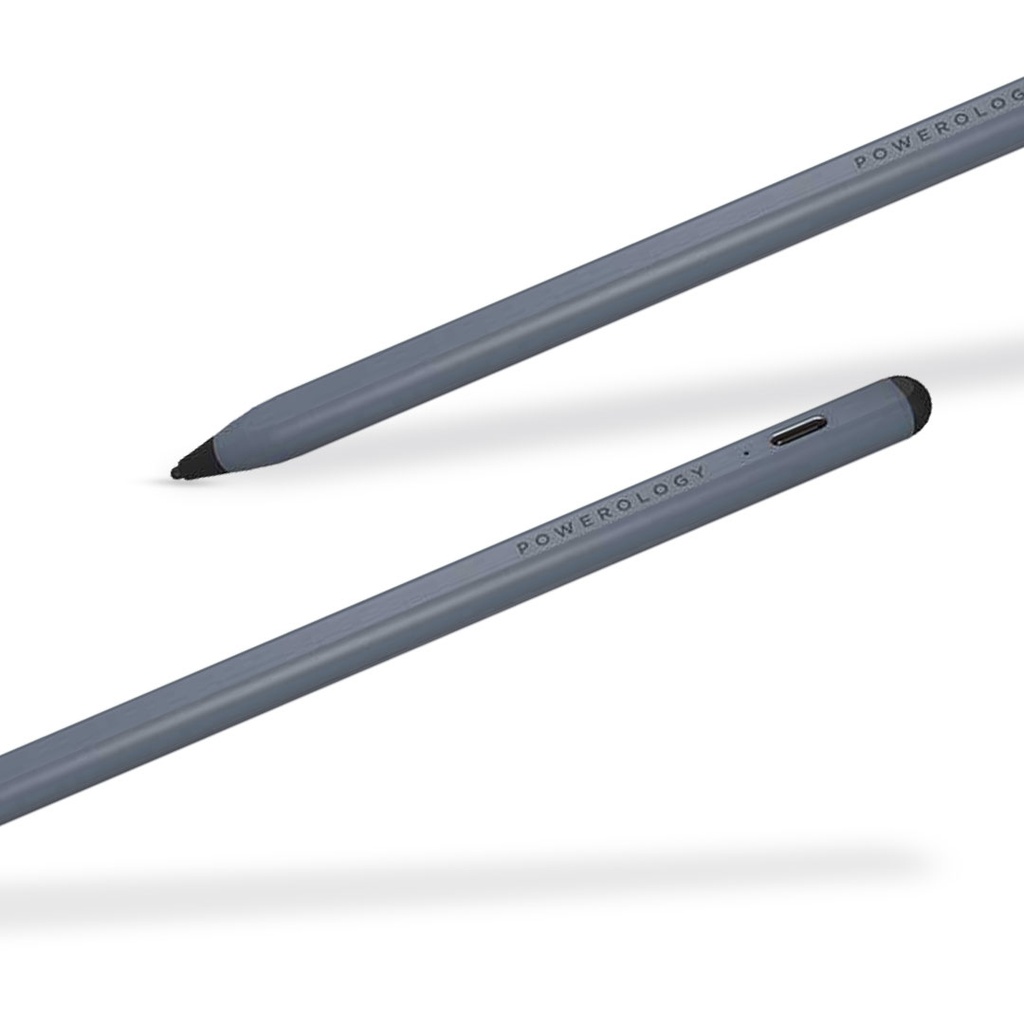 POWEROLOGY UNIVERSAL 2 IN 1 SMART PENCIL GRAY thumbnail 2