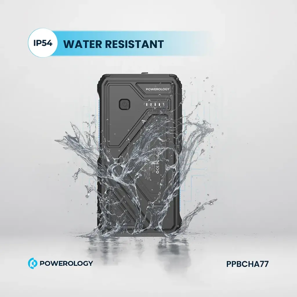 POWEROLOGY 27000MAH SOLAR WIRELESS CHARGING POWERBANK BLACK PPBCHA77 thumbnail 5