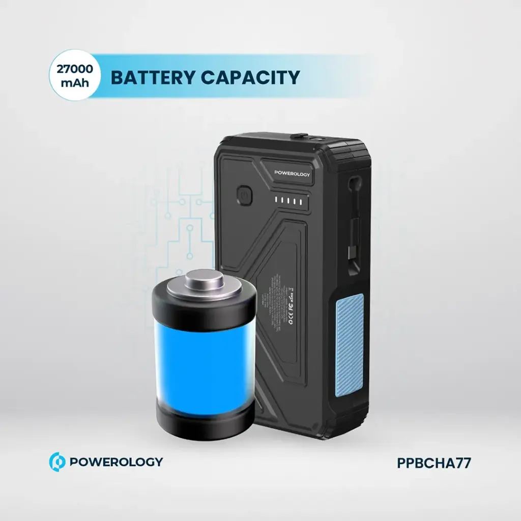 POWEROLOGY 27000MAH SOLAR WIRELESS CHARGING POWERBANK BLACK PPBCHA77 thumbnail 4