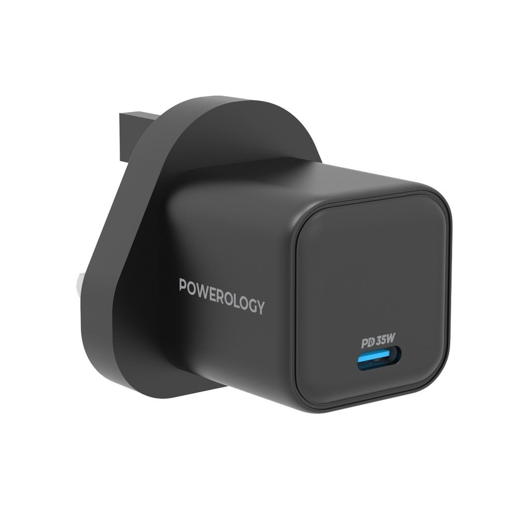 POWEROLOGY ULTRA QUICK GAN CHARGER 35W BLACK P35WSPCUK thumbnail 2