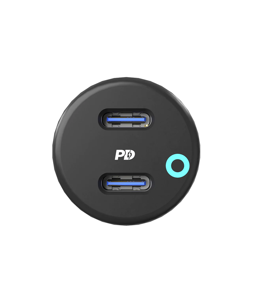 POWEROLOGY 55W ULTRA QUICK CAR CHARGER PD 35W 20W DUAL USB-C PCCSR006 thumbnail 3